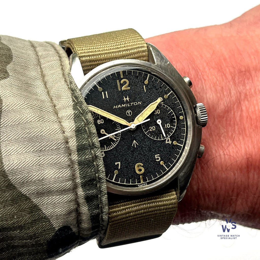 Hamilton British Military ’Fab Four’ Chronograph - c.1970 - Vintage Watch Specialist