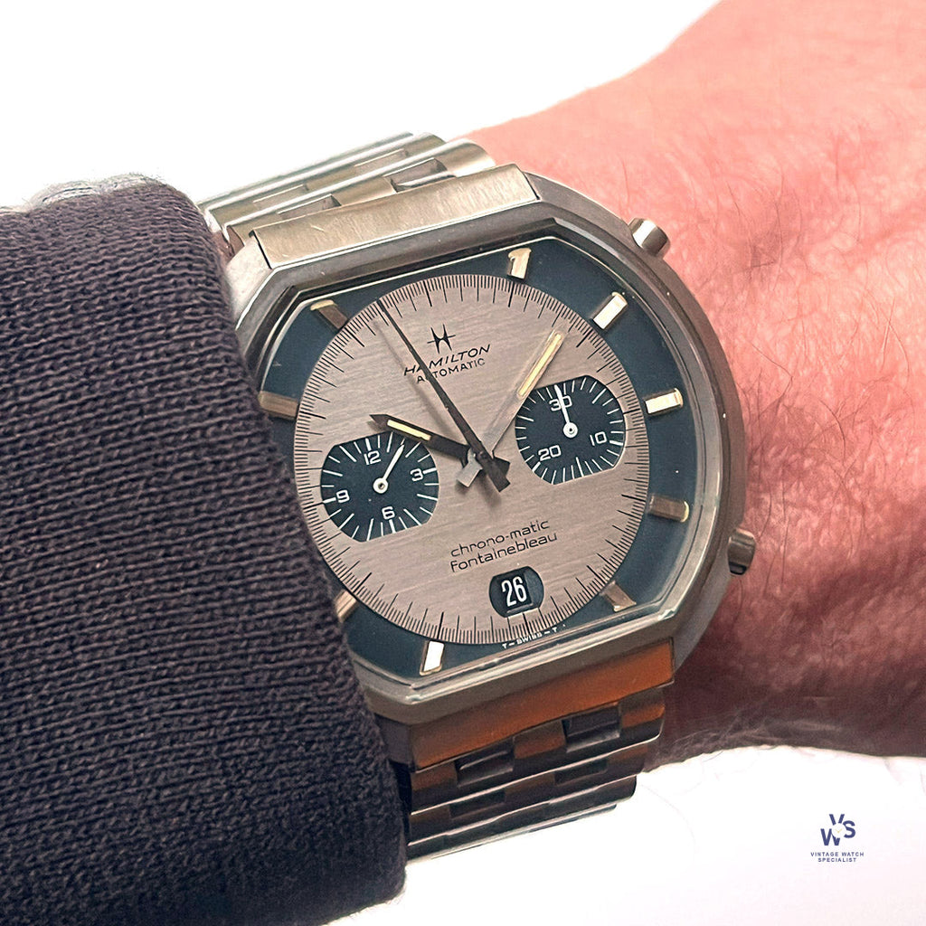 Hamilton Fontainebleau Automatic Chrono-Matic - Model Ref: 11001-3 - c.1970s - Vintage Watch Specialist