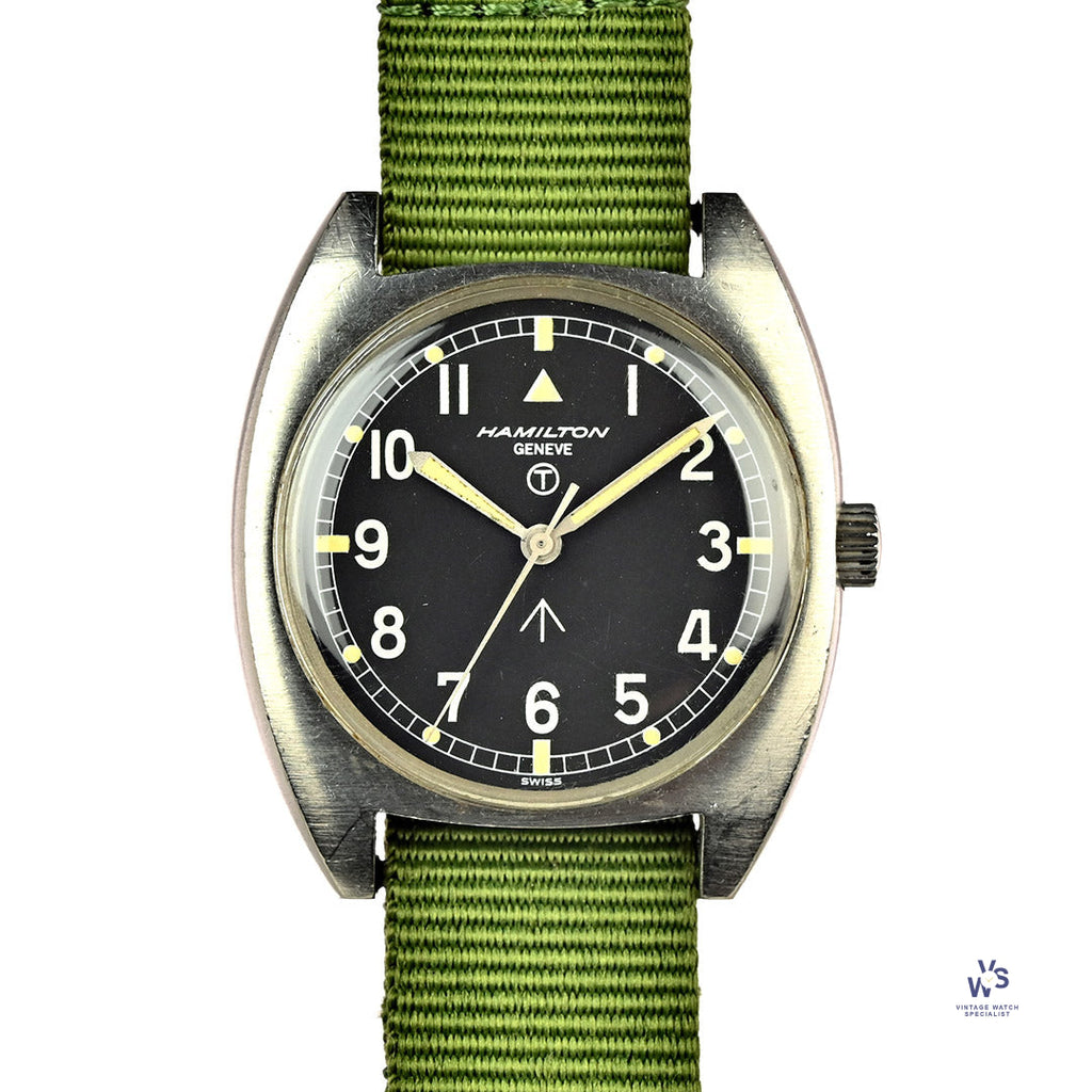 Hamilton Geneve 6BB Military Pilots Watch - 1974 - Vintage Watch Specialist