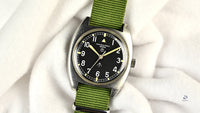 Hamilton Geneve 6BB Military Pilots Watch - 1974 - Vintage Watch Specialist