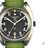 Hamilton Geneve 6BB Military Pilots Watch - 1974 - Vintage Watch Specialist