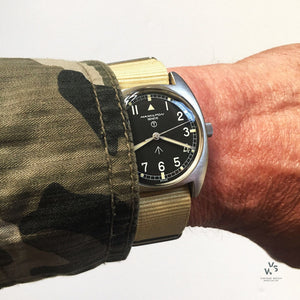 Hamilton Geneve - 6bb Military - RAF Issued Watch - 1974 - Vintage Watch Specialist