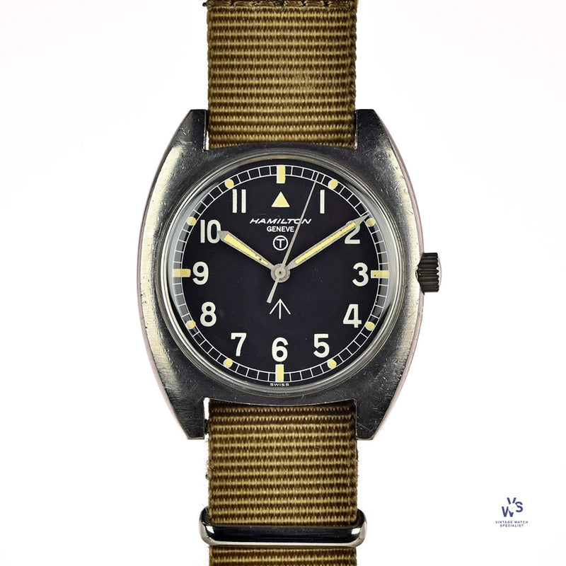 Hamilton Geneve 6bb RAF Issued Watch 1974 with Original Tritium