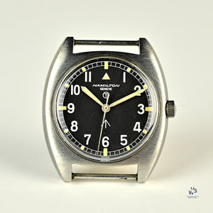 Hamilton - Geneve - Caseback Ref: 6bb - RAF Cushion Case - c.1974 - Vintage Watch Specialist