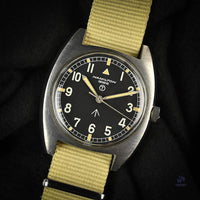 Hamilton - Geneve - Caseback Ref: 6bb - RAF Cushion Case - c.1974 - Vintage Watch Specialist