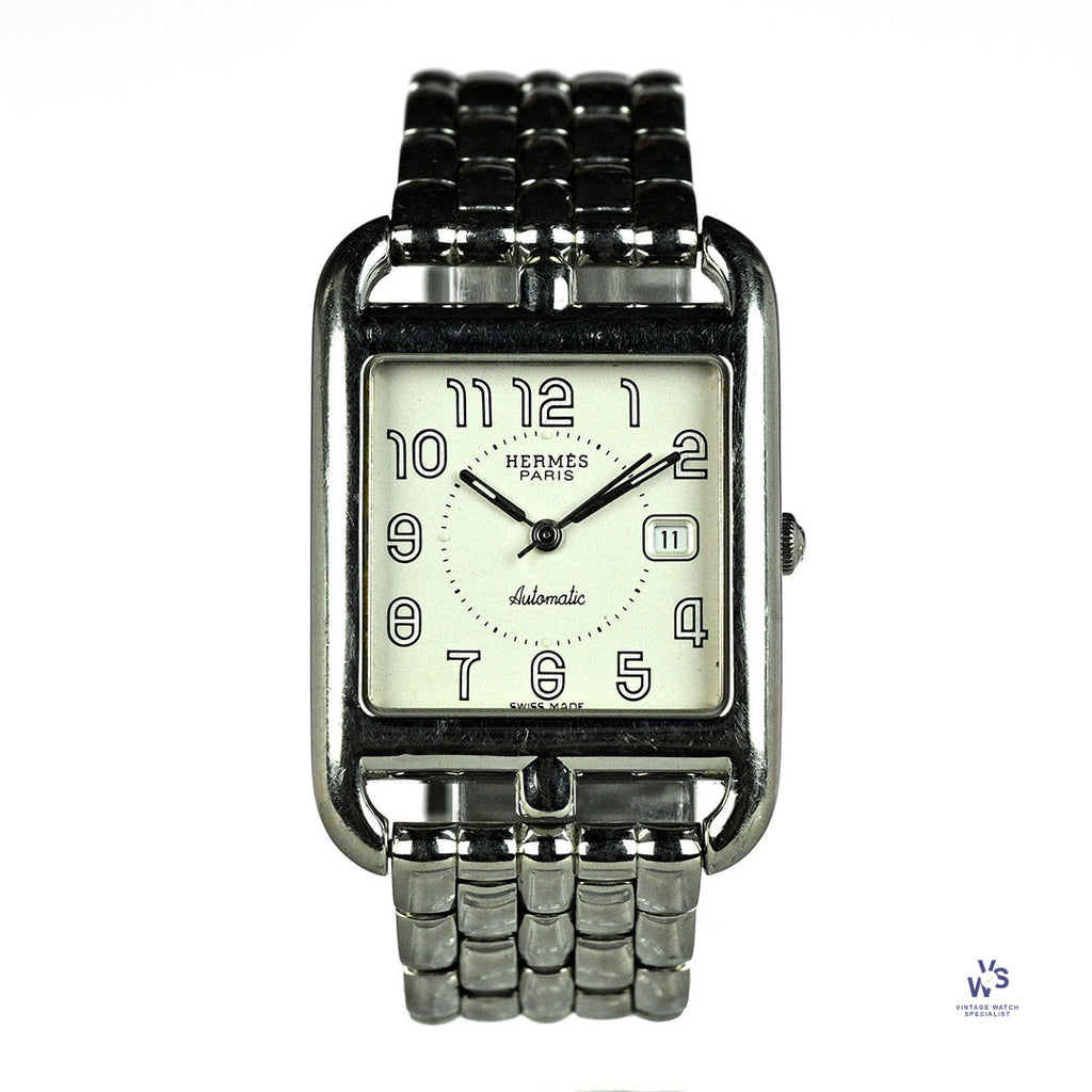 Hermes Cape Cod - Original Steel Bracelet - With Original Box - c.2005 - Vintage Watch Specialist