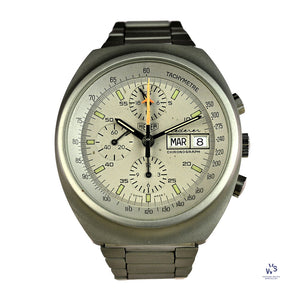 Heuer Chronograph Automatic Day Date Lederer Model Ref: 510.503 c.1979 Vintage Watch Specialist