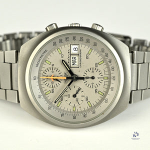 Heuer Chronograph Automatic Day Date Lederer Model Ref: 510.503 c.1979 Vintage Watch Specialist