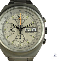 Heuer Chronograph Automatic Day Date Lederer Model Ref: 510.503 c.1979 Vintage Watch Specialist