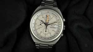 Heuer Chronograph Automatic Day Date Lederer Model Ref: 510.503 c.1979 Vintage Watch Specialist