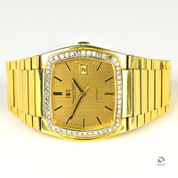 IWC 18k Gold Dress Watch With Diamond Bezel - Model Ref: 2189730 - c.1978 - Vintage Watch Specialist