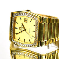 IWC 18k Gold Dress Watch With Diamond Bezel - Model Ref: 2189730 - c.1978 - Vintage Watch Specialist