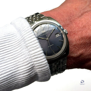 IWC Automatic Calendar - Dusk Blue Dial - Model ref: R819A - c.1970 - Vintage Watch Specialist