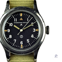 IWC - Mark XI - RAF Wristwatch - Hooked 7 Dial - Caseback Reference 6B/346 - c.1948 - Vintage Watch Specialist