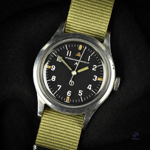 IWC - Mark XI - RAF Wristwatch - Hooked 7 Dial - Caseback Reference 6B/346 - c.1948 - Vintage Watch Specialist