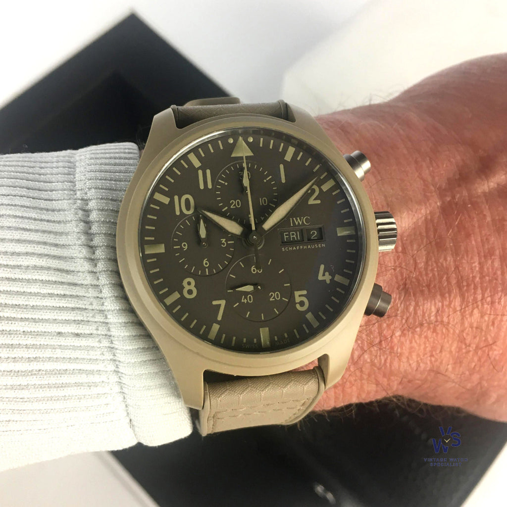 IWC Pilots Watch Chrono ’Mojave Desert’ - Model Ref: IW389103 - Number 75 Out of 500 Pieces Made - c.2019 - Vintage Watch Specialist