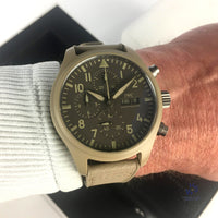 IWC Pilots Watch Chrono ’Mojave Desert’ - Model Ref: IW389103 - Number 75 Out of 500 Pieces Made - c.2019 - Vintage Watch Specialist