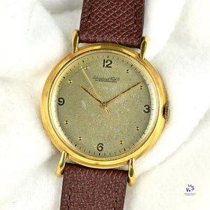 IWC Schaffhausen 18k Gold Oversized Dress Watch Original Condition c.1950s Vintage Watch Specialist