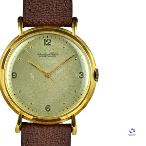 IWC Schaffhausen 18k Gold Oversized Dress Watch Original Condition c.1950s Vintage Watch Specialist
