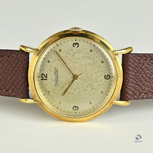 IWC Schaffhausen 18k Gold Oversized Dress Watch Original Condition c.1950s Vintage Watch Specialist
