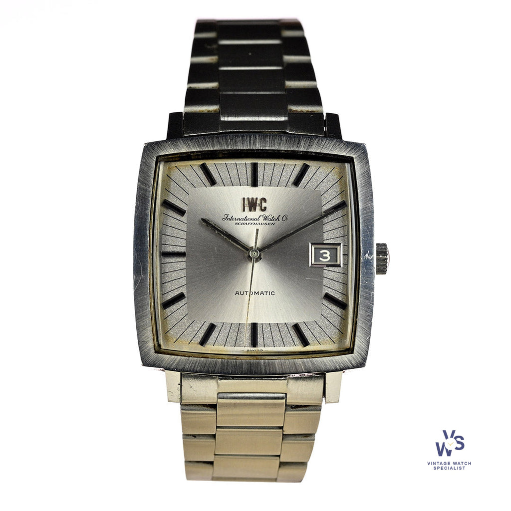 IWC Square Case Dress Watch - Model Ref: 1871 - Pellaton Movement - c.1970 - Vintage Watch Specialist