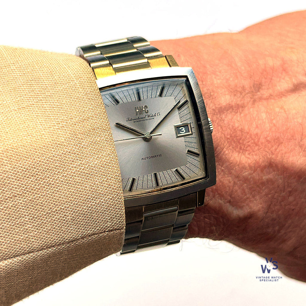 IWC Square Case Dress Watch - Model Ref: 1871 - Pellaton Movement - c.1970 - Vintage Watch Specialist