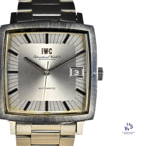 IWC Square Case Dress Watch - Model Ref: 1871 - Pellaton Movement - c.1970 - Vintage Watch Specialist