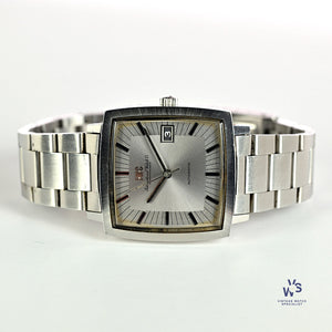IWC Square Case Dress Watch - Model Ref: 1871 - Pellaton Movement - c.1970 - Vintage Watch Specialist