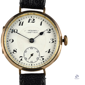 J Cresswell Wakefield Geneva Watch Co - Rolled Gold - c.1920 - Vintage Watch Specialist