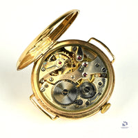 J.W Benson 9K Gold WW1 Trench Watch Breguet Style Dial c.1915 Vintage Watch Specialist