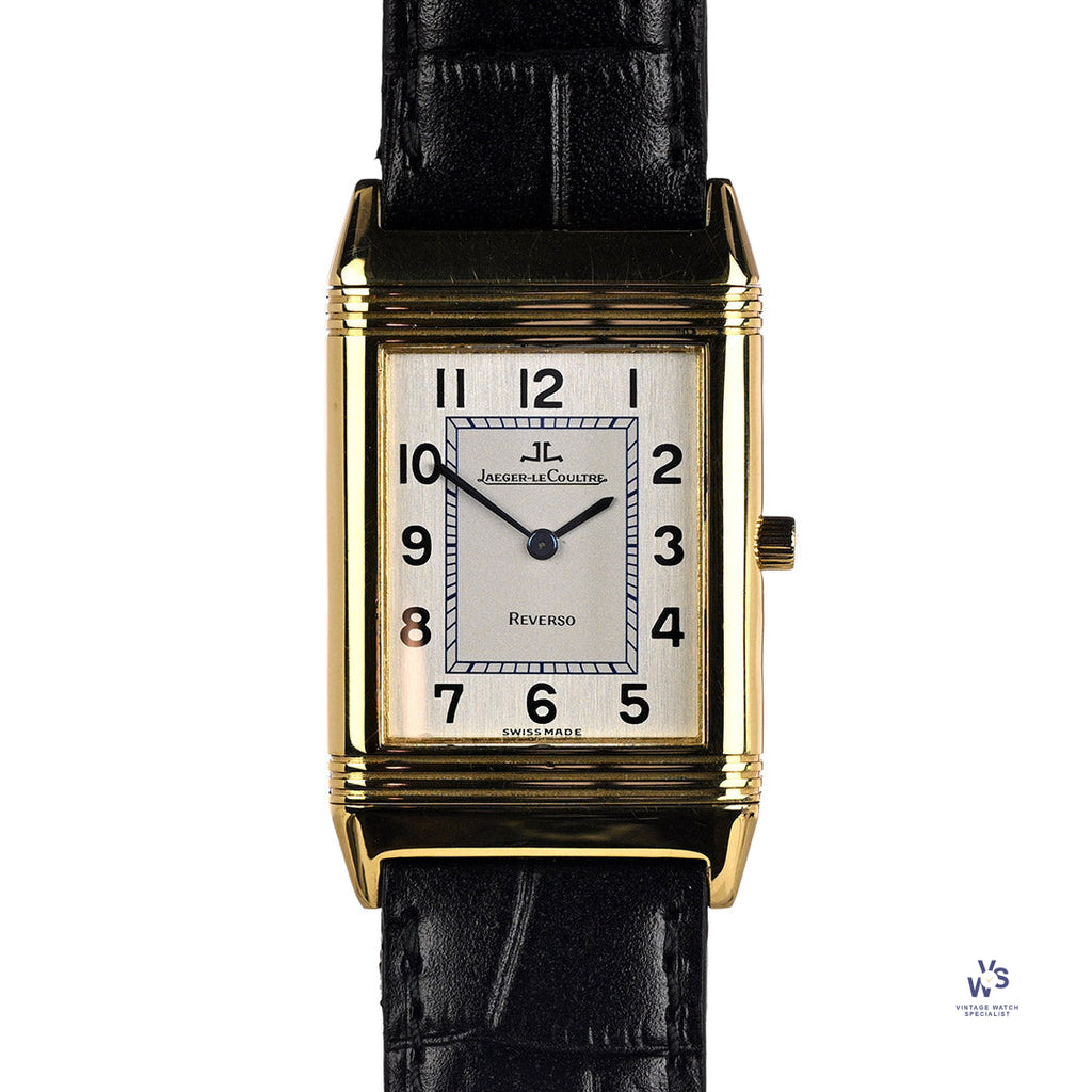 Jaegar LeCoultre Reverso Quartz 18K Gold - c. 1990s - Vintage Watch Specialist