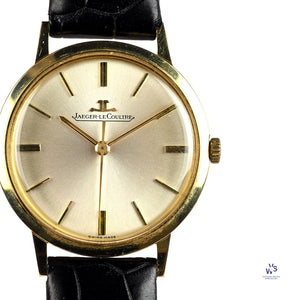 Jaeger LeCoultre 18k Gold Dress Watch Model ref: 1962 DTE c.1962 Vintage Watch Specialist