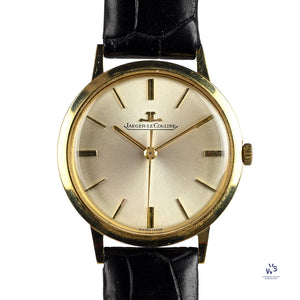 Jaeger LeCoultre 18k Gold Dress Watch Model ref: 1962 DTE c.1962 Vintage Watch Specialist