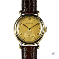 Jaeger LeCoultre Dress Watch in 9k Gold Dennison Case c.1953 Vintage Watch Specialist