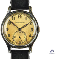 Jaeger LeCoultre with Tropical Dial - Case Back Ref: 556275 B - c.1940s - Vintage Watch Specialist