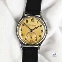 Jaeger LeCoultre with Tropical Dial - Case Back Ref: 556275 B - c.1940s - Vintage Watch Specialist