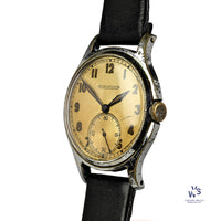 Jaeger LeCoultre with Tropical Dial - Case Back Ref: 556275 B - c.1940s - Vintage Watch Specialist