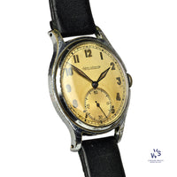 Jaeger LeCoultre with Tropical Dial - Case Back Ref: 556275 B - c.1940s - Vintage Watch Specialist