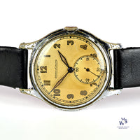 Jaeger LeCoultre with Tropical Dial - Case Back Ref: 556275 B - c.1940s - Vintage Watch Specialist