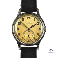 Jaeger LeCoultre with Tropical Dial - Case Back Ref: 556275 B - c.1940s - Vintage Watch Specialist