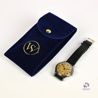Jaeger LeCoultre with Tropical Dial - Case Back Ref: 556275 B - c.1940s - Vintage Watch Specialist
