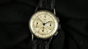 Jaeger Telemetre Dial Three Register Chronograph Original Condition c.1940s Vintage Watch Specialist