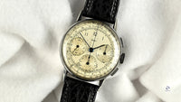 Jaeger Telemetre Dial Three Register Chronograph Original Condition c.1940s Vintage Watch Specialist