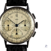 Jaeger Telemetre Dial Three Register Chronograph Original Condition c.1940s Vintage Watch Specialist