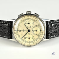 Jaeger Telemetre Dial Three Register Chronograph Original Condition c.1940s Vintage Watch Specialist