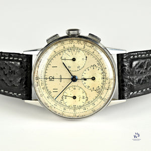 Jaeger Telemetre Dial Three Register Chronograph Original Condition c.1940s Vintage Watch Specialist