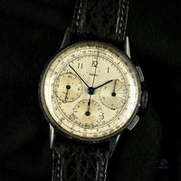 Jaeger Telemetre Dial Three Register Chronograph Original Condition c.1940s Vintage Watch Specialist