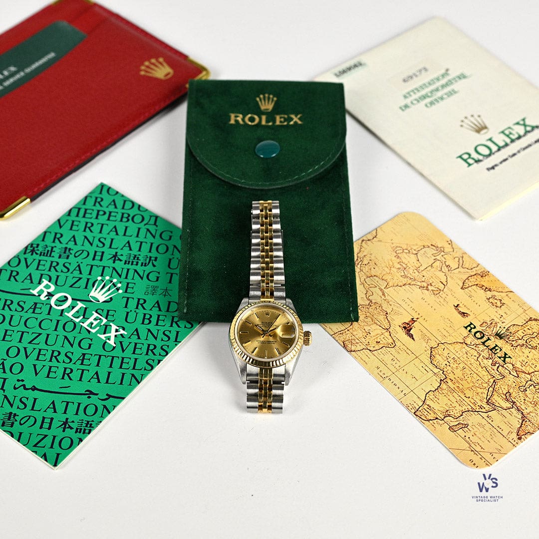 Ladies Rolex Datejust - Gold and Steel - Model Ref: 69173 - Box