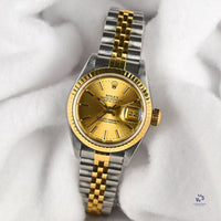 Ladies Rolex Datejust - Gold and Steel - Model Ref: 69173 - Box and Papers - 1991 - Vintage Watch Specialist
