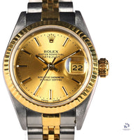 Ladies Rolex Datejust - Gold and Steel - Model Ref: 69173 - Box and Papers - 1991 - Vintage Watch Specialist